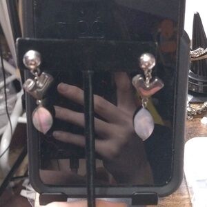 Abolone post back earrings